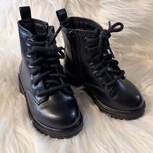 Black Toddler Combat Boots